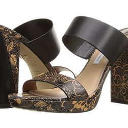 Incaltaminte Femei Diane Von Furstenberg Bruges BlackTan Flower Power Print