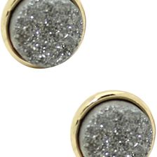 Eye Candy Los Angeles Druzy Stud Earrings No Color