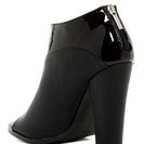 Incaltaminte Femei Michael Antonio John Patent Detailed Peep Toe Bootie black-black