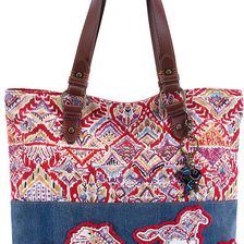 Sakroots Artist Circle Soft Tote Sweet Red Brave Beauti