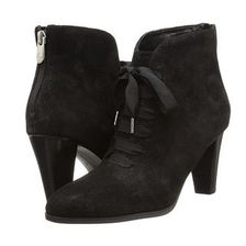 Incaltaminte Femei Adrienne Vittadini Tino Black Burnished Suede 