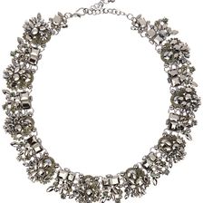 Eye Candy Los Angeles Collar My Neck Bib Necklace Silver
