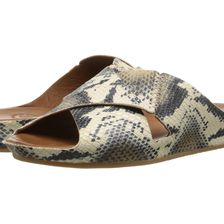 Johnston & Murphy Sonya Slide Taupe Snake Print