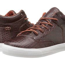 Incaltaminte Femei TOMS Camila High Brown Leather Croc Emboss