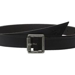 Accesorii Femei Frye 25mm Leather Belt with Heat Crease and Wrap Front Tip BlackAntique Nickel