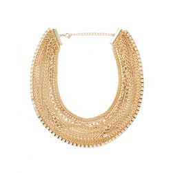 Bijuterii Femei Forever21 Box Chain Layered Necklace Gold