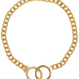 Ralph Lauren Interlocking Ring Chain Necklace GOLD