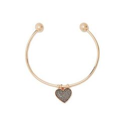 Bijuterii Femei GUESS Glitter Paper Heart Charm Bracelet rose gold