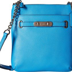 COACH Pebbled Leather Coach Swagger Swingpack SV/Azure