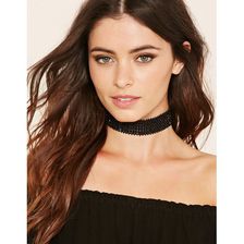Bijuterii Femei Forever21 Beaded Choker Black