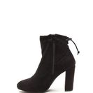 Incaltaminte Femei CheapChic Key To Great Style Chunky Tied Booties Black