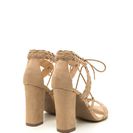 Incaltaminte Femei CheapChic Weave It Alone Lace-up Chunky Heels Natural