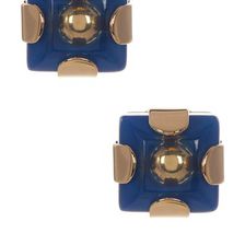 Bijuterii Femei Marc by Marc Jacobs Kandi Square Stud Earrings BLUE DEPTHS