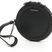 Carven Eyelet Clutch BLACK