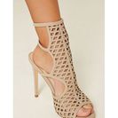 Incaltaminte Femei Forever21 Cutout Stiletto Sandals Nude