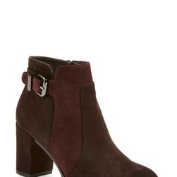 Incaltaminte Femei Aquatalia Elianna Ankle Boot - Weatherproof ESPRESSO BURGUNDY SUEDE