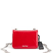 Miu Miu Shine Club Bag ROSSO+NERO