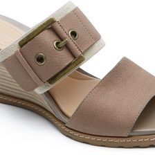 Rockport Garden Buckled Slide M Grey Embossed Nubuck