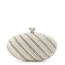 Incaltaminte Femei Lulu Townsend Lulu Townsend Oval Pearl Clutch IvorySilver