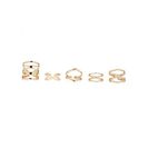 Bijuterii Femei Forever21 Cutout Midi Ring Set Gold