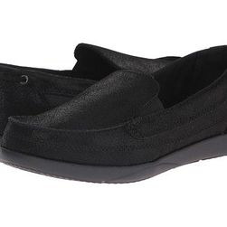 Incaltaminte Femei Crocs Walu Shimmer Leather Loafer BlackBlack