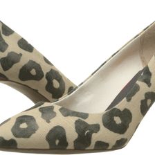 Rockport Total Motion 75mm Pointy Toe Pump Black Leo Canvas