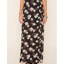 Incaltaminte Femei Forever21 Faux-Wrap Floral Maxi Skirt Blackrose