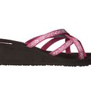 Incaltaminte Femei Teva Mandalyn Wedge Ola 2-Pack BlackFleur Magenta