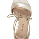 Incaltaminte Femei Via Spiga Skylar Heel Sandal PLATINUM METALLIC LEATHER