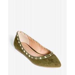 Incaltaminte Femei CheapChic Pippa-36f To The Point Flat Olive