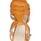 Incaltaminte Femei Nine West Farfalla Wedge Sandal Women ORANGE LEATHER