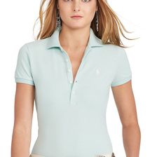 Ralph Lauren Skinny-Fit Stretch Polo Shirt Foster Green
