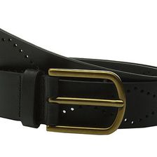 Accesorii Femei Fossil Diamond Perforated Belt Black