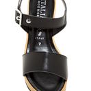 Incaltaminte Femei Italian Shoemakers Ankle Strap Wedge Sandal BLACK