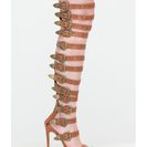 Incaltaminte Femei CheapChic Out West Strappy Buckled Gladiator Heels Cognac