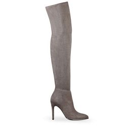 Incaltaminte Femei GUESS Zonian Faux-Suede Over-the-Knee Boots dark grey fabric