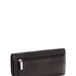 Accesorii Femei Hobo Vintage Sadie Trifold Leather Wallet PERF BLACK