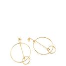 Bijuterii Femei CheapChic Thrown For A Hoop Geometric Earrings Gold