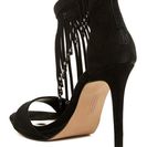 Incaltaminte Femei Steven by Steve Madden Rahrah Fringe Ankle Strap Sandal BLACK SUED