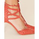 Incaltaminte Femei Forever21 MIA Melonie Lace-Up Pumps Red