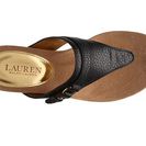 Incaltaminte Femei Ralph Lauren Collection Ralph Lauren Krystal Wedge Sandal Black