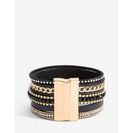 Bijuterii Femei CheapChic Love Bead Cuff Bracelet Black