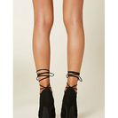 Incaltaminte Femei Forever21 Lace-Up Stiletto Sandals Olive