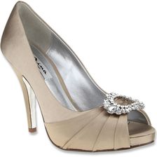 Nina Elvira Champagne Crystal Satin