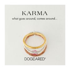 Dogeared Karma Rings Set Of 3 Mixed Metals