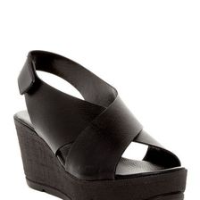 Incaltaminte Femei Callisto Criss-Cross Wedge Sandal BLACK