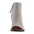 Incaltaminte Femei TOMS Majorca Peep Toe Bootie Castlerock Grey Metallic Linen