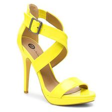 Incaltaminte Femei Michael Antonio Lucky Sandal Yellow