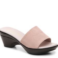 Incaltaminte Femei Athena Alexander Lorie Wedge Sandal Pink Faux Suede