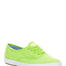 Incaltaminte Femei Keds Champion Washed Twill Sneaker NEON LIME